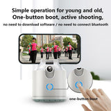 Smart Desktop Ptz with 360 Degree Rotation and Automatic Tracking - Black + White - Rear View