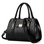 Embossed Bowknot Shoulder Bag For Women - Black