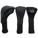 3-in-1 Golf Club Head Cover - No.1 No.3 No.5 - Protective - Red - 45-Degree Angle
