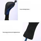 3-in-1 Golf Club Head Cover - No.1 No.3 No.5 - Protective - Red - Extra Image