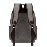 Student Canvas Backpack - Compact and Stylish - Navy - Top-Down View