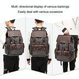 Student Canvas Backpack - Compact and Stylish - Navy - Close-Up Angle