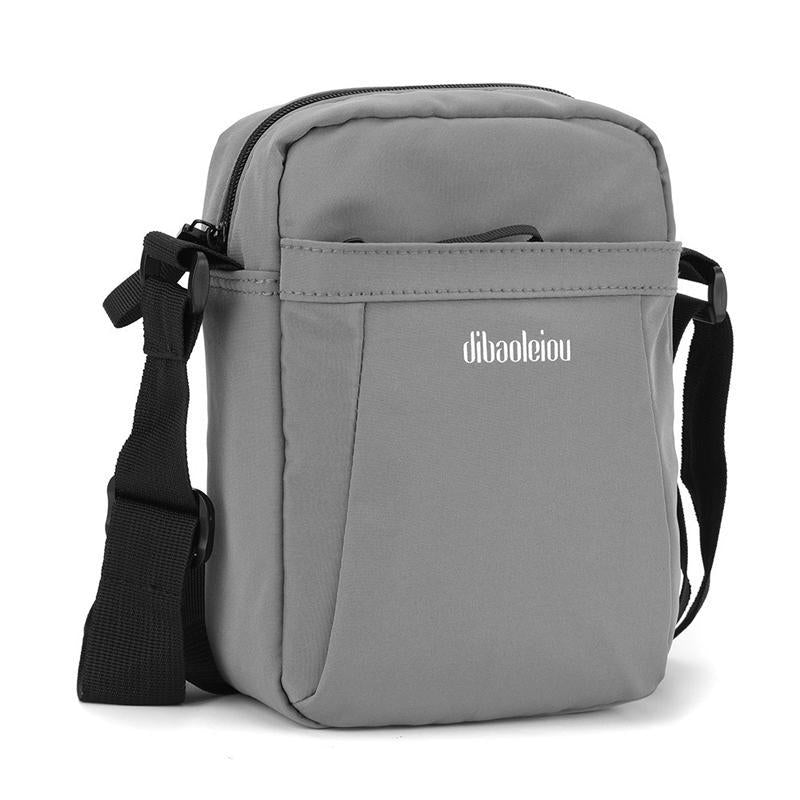 Versatile Canvas Shoulder Backpack For Men - Gray