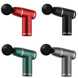 Micro-Current Cervical Spine Massager - Button Version - Red - Side View