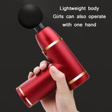 Micro-Current Cervical Spine Massager - Button Version - Red - 45-Degree Angle