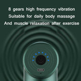 Micro-Current Cervical Spine Massager - Button Version - Red - Rear View
