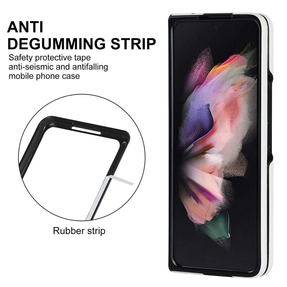 For Samsung Galaxy Z Fold4 5G Foldable Microfiber Phone Case - Rhombic Design - Purple