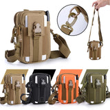 Versatile Messenger Bag With Shoulder Strap - Soil Colour - Close-Up Angle