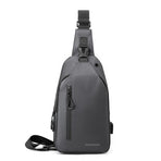 Men Casual Chest Bag Splashproof Backpack - Grey