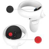20-piece Silicone Vr Handle Covers for Meta Quest 2 - Enhance your Gaming Experience - Red - Top-Down View