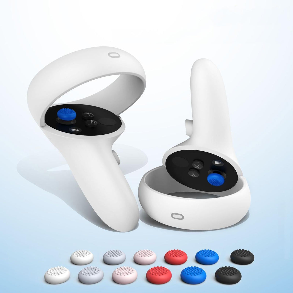 20-piece Silicone Vr Handle Covers for Meta Quest 2 - Enhance your Gaming Experience - Red