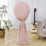 Household Fabric Fan Cover - Round Elastic 110x45cm - Pink - Front View