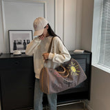 Travel Crossbody Bag - Perfect for Outdoors - Coffee - Side View
