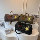 Travel Crossbody Bag - Perfect for Outdoors - Coffee - 45-Degree Angle