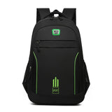 Large Capacity Nylon Backpack For Students - Black - Extra Image