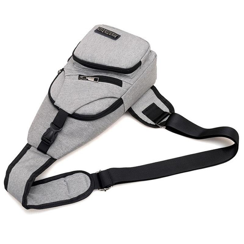 Versatile Men Crossbody Bag For Sports And Everyday Use - Grey