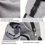 Versatile Men Crossbody Bag For Sports And Everyday Use - Grey - Low Angle
