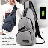 Versatile Men Crossbody Bag For Sports And Everyday Use - Grey