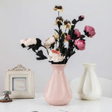 Drop-resistant Plastic Vase for Dry and Wet Flower Arrangements - Blue - 45-Degree Angle