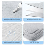 Portable Oxford Laptop Bag - Durable Fabric - Black - 45-Degree Angle