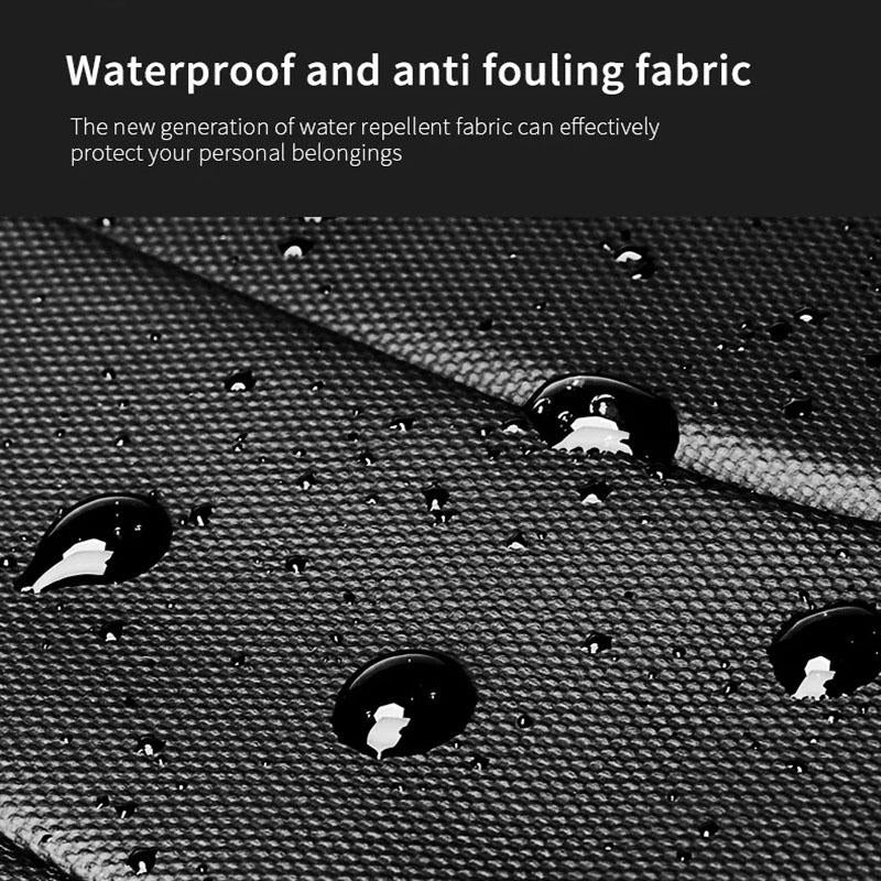 Large Capacity Waterproof Laptop Backpack with Usb Port for Business Travel - Black
