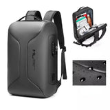 Large Capacity Waterproof Laptop Backpack with Usb Port for Business Travel - Black