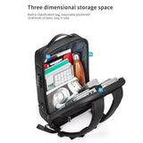 Large Capacity Waterproof Laptop Backpack with Usb Port for Business Travel - Black - Extra Image