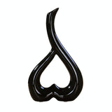 Creative Heart-shaped Ceramic Flower Vase for Home Office or Wedding Decor - Red - Rear View