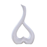 Creative Heart-shaped Ceramic Flower Vase for Home Office or Wedding Decor - Red - Extra Image