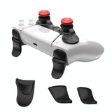 5-in-1 L1 / R1 Extended Key Game Handle for Sony Ps5 - Cross & Lengthened Keys - Black Blue - Front View