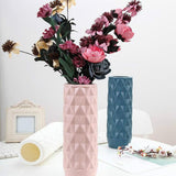 Creative Plastic Vase for Home Decoration - Flower Arrangement Container - Milk White - Extra Image