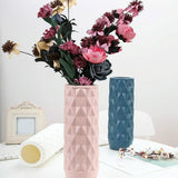 Creative Plastic Vase for Home Decoration - Flower Arrangement Container - Milk White - Extra Image