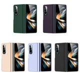For Samsung Galaxy Z Fold4 5G Foldable Phone Case With Holder - Full Coverage - Pink