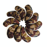 10-piece Neoprene Golf Club Headgear Set - Waterproof & Wear-resistant - Camouflage - Low Angle