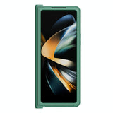 For Samsung Galaxy Z Fold4 5G Mirror Pro Camshield Case Set - Green - Top-Down View