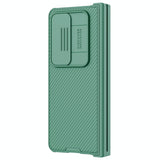 For Samsung Galaxy Z Fold4 5G Mirror Pro Camshield Case Set - Green - 45-Degree Angle