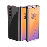 For Samsung Galaxy Z Fold4 5G Shockproof Clear Phone Case - Black