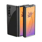 For Samsung Galaxy Z Fold4 5G Shockproof Clear Phone Case - Black - Low Angle