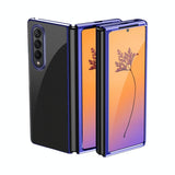For Samsung Galaxy Z Fold4 5G Shockproof Clear Phone Case - Black