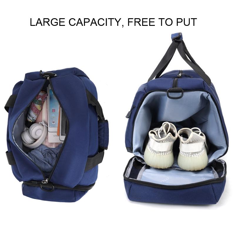 Large Capacity Waterproof Sports Bag With Dry / Wet Separation - Green