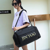 Large Capacity Waterproof Sports Bag With Dry / Wet Separation - Green - Close-Up Angle