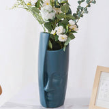 Thickened Drop-proof Vase with Dried Flower Ornaments - Light Green - Extra Image