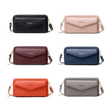 Anti Theft Rfid Cross Body Phone Bag With Touch Screen - Red Wine