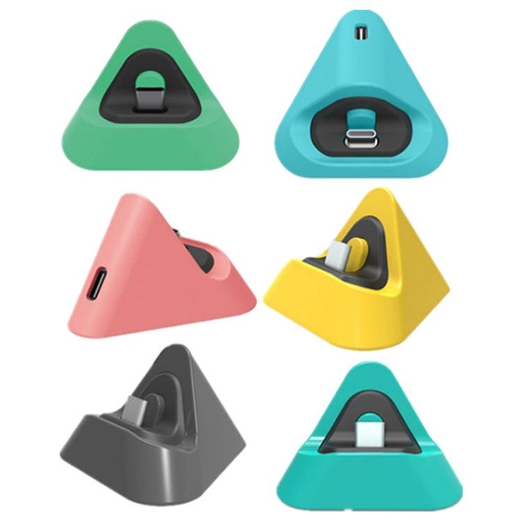 2-pack Portable Triangle Charger for Nintendo Switch / Lite - Gray