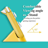 2-pack Portable Triangle Charger for Nintendo Switch / Lite - Gray - Low Angle