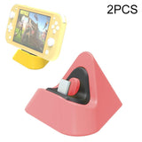 2-pack Portable Triangle Charger for Nintendo Switch / Lite - Gray - Extra Image