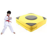 Thickened Square Boxing Wall Target - Magic Stickers - 40X40X10 - Orange Black - Front View