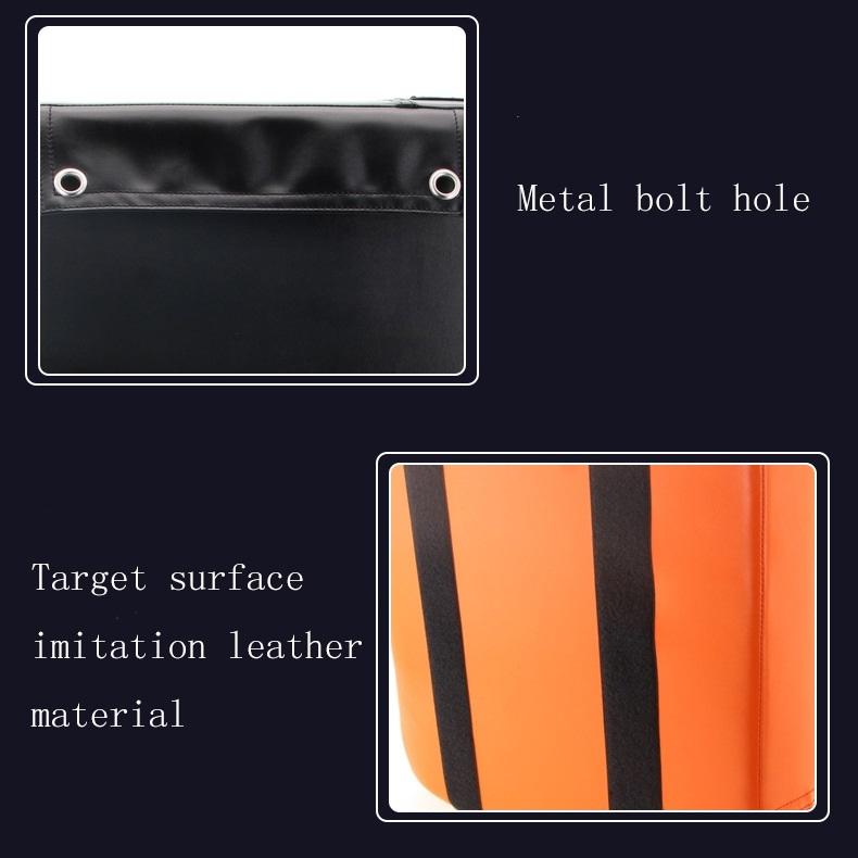 Thickened Square Boxing Wall Target - Magic Stickers - 40X40X10 - Orange Black