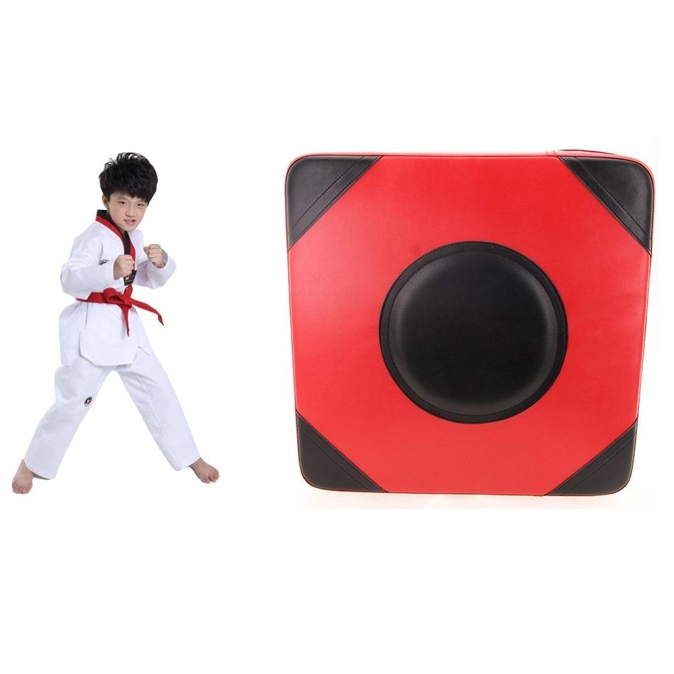 Thickened Square Boxing Wall Target - Magic Stickers - 40X40X10 - Orange Black