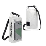 2 In 1 Waterproof Crossbody Phone Bag For Outdoor Cycling Swimming 2L Capacity - White - 5L